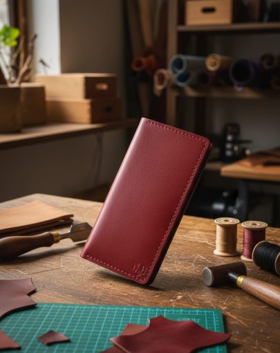 handmade leather wallet